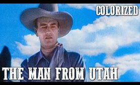 The Man from Utah | COLORIZED | John Wayne Western | Classic Cowboy Movie